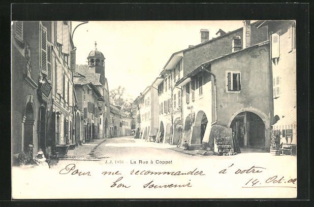 Coppet, La Rue, Strassenpartie im Sonnen | Kaufen auf Ricardo