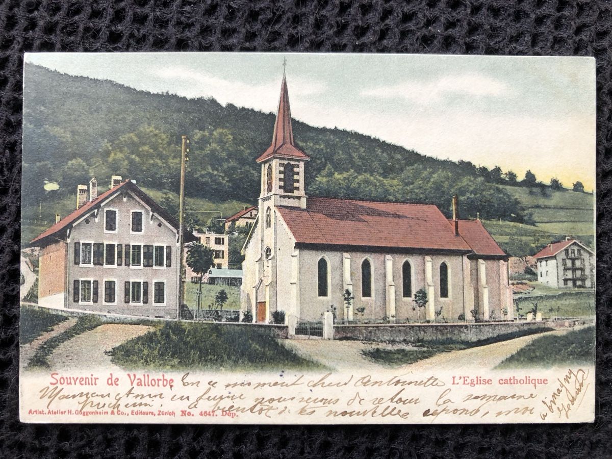 Ansichtskarten: Ansichtskarte Vallorbe – Gebraucht aus Näfels von fritzjk
