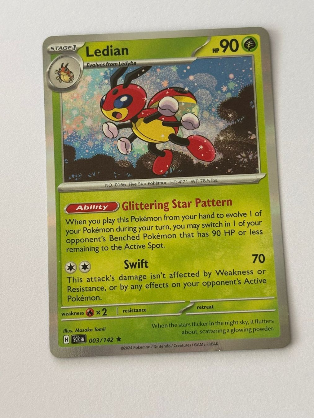 Pokémon Carte collezionabili: Pokemon-Karte Ledian 003/142 – Usato da Herisau venduto da Seyashop1