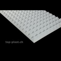 4 Stück Pyramidenschaumstoff 5cm Basotect grau
