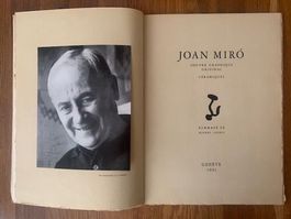 Buch / Graphik Joan Miro Oeuvre graphique original