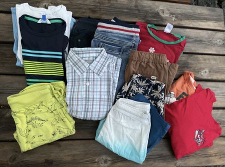 Jungen Kleiderpaket Gr. 128 (Nr.1), Bunt diverse Marken