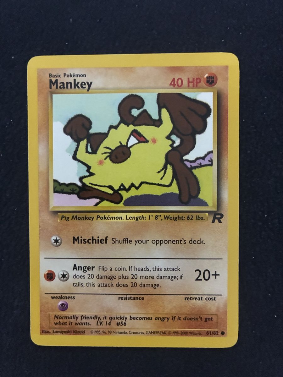 Pokémon Carte collezionabili: POKEMON CARDS TEAM ROCKET MANKEY # 61 – Nuovo (secondo la descrizione) da Taverne venduto da YOHISTORE
