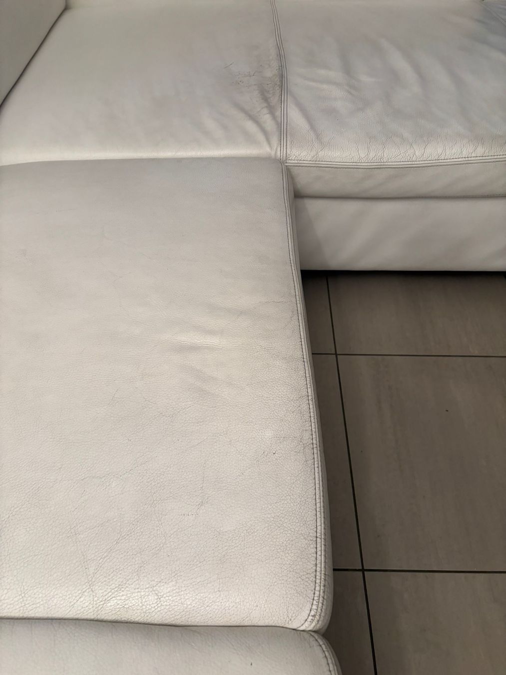 Sofas: Weisses Ecksofa aus Leder – Gebraucht aus Walchwil von Sandy08 5