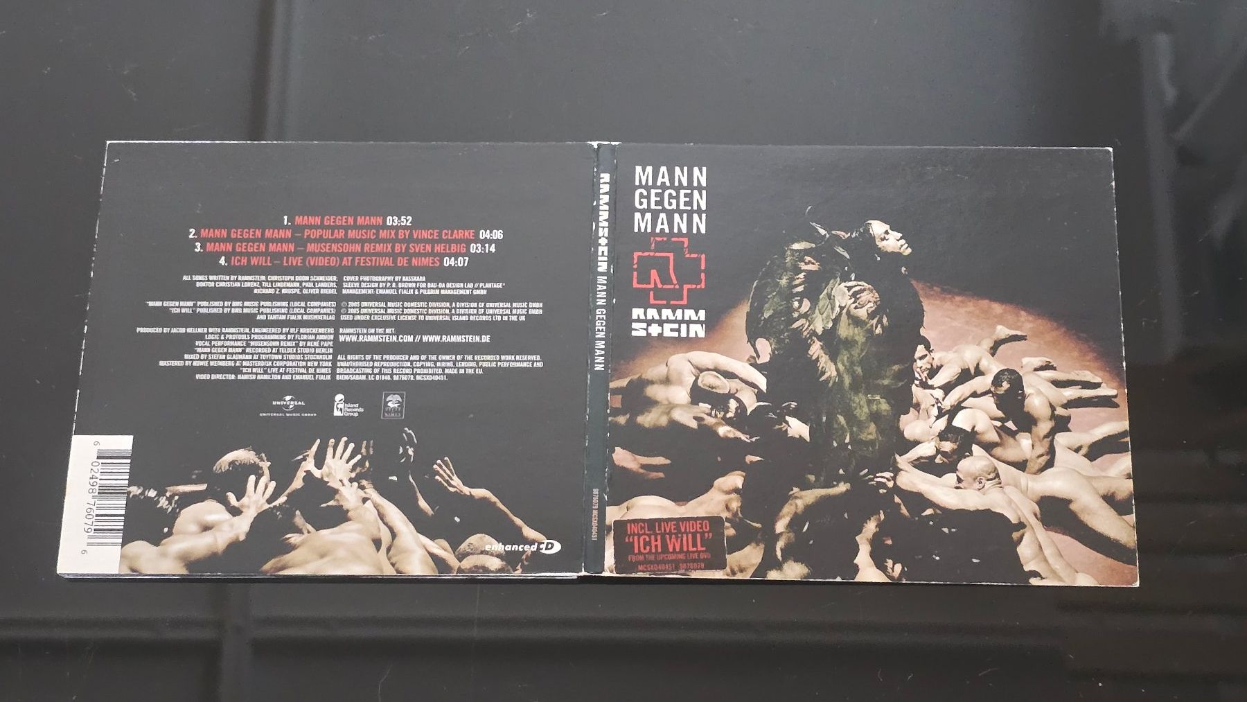 CD: Rammstein - Mann gegen Mann DIGIPACK – Usato da Zug venduto da Simbei