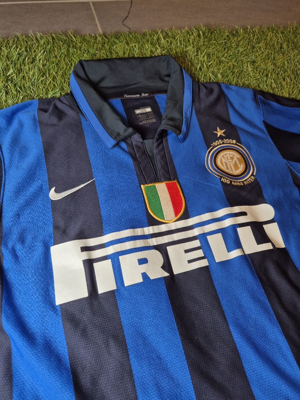 Nike Leibchen & Hosen: Inter 07/08 Centenario Trikot Heim #4 Zanetti Original - M – Gebraucht aus Birr von Hombrero 4
