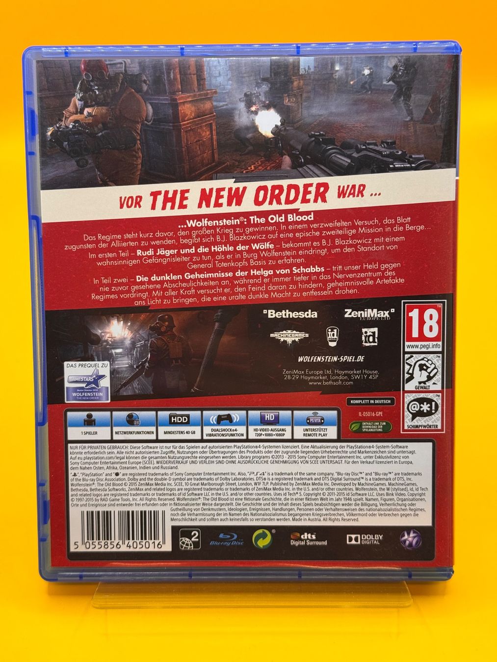 Sony Spiele: Wolfenstein: The Old Blood - PS4 – Gebraucht aus Oberwil b. Zug von silver2024 1