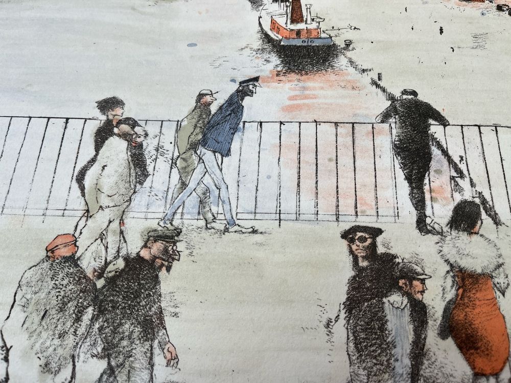Grafica & Litografie: OTTO BACHMANN LITHOGRAPHIE SIGNIERT NUMMERIERT – Usato da Gersau venduto da grafik-kunst 3