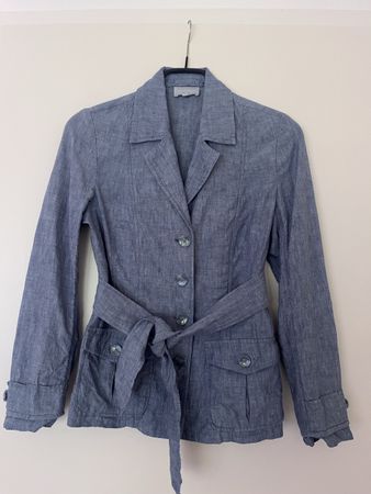 Blazer jeansfarben (100% Leinen) Gr. 34
