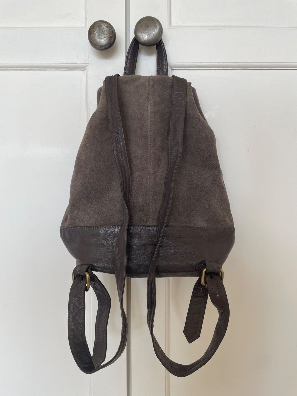 Rucksäcke: Sac à dos Topshop Real Leather en daim – Gebraucht aus Geneve von Margot_22 1