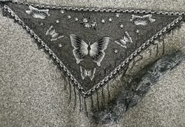 2 Foulard: Schwarz, Animal Print, Schmetterling