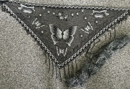 2 Foulard: Schwarz, Animal Print, Schmetterling
