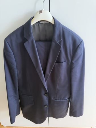 Herren Anzug Express 2-teilig dunkel graublau Gr M 