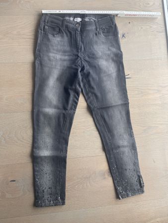 Sportalm Glitzerjeans Gr. 38, schwarz/grau, top Zustand