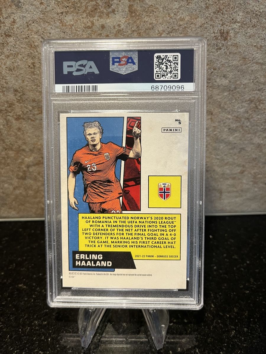Panini Carte collezionabili: ERLING HAALAND net Marvels PSA 9 – Nuovo (secondo la descrizione) da Moudon venduto da AndreSR89 1