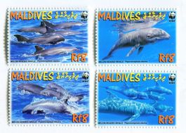 Briefmarken "Wale". Malediven