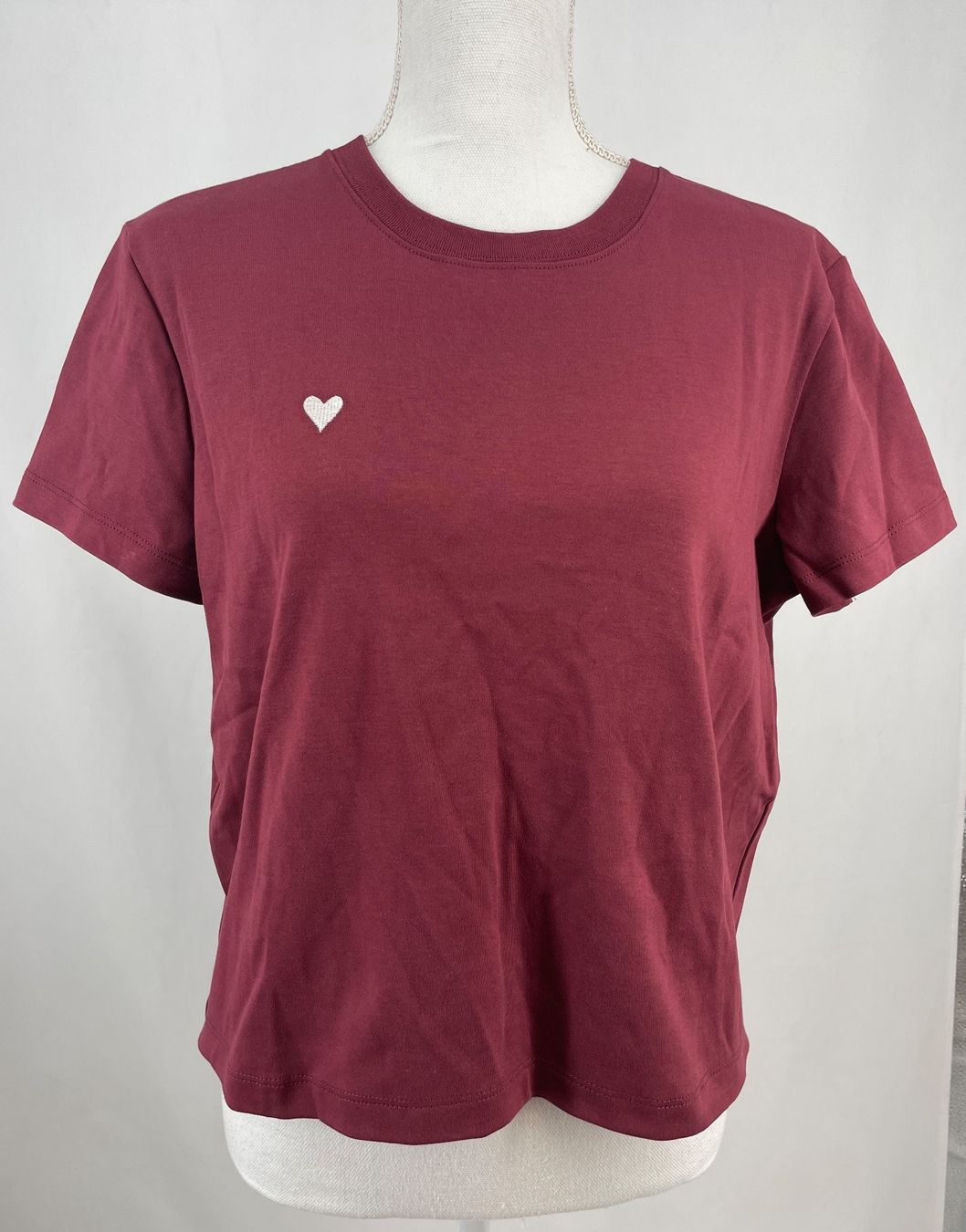 Kookai T-shirt: KOOKAI T-shirt bordeaux – Usato da Lausanne venduto da PlusValue_Lausanne