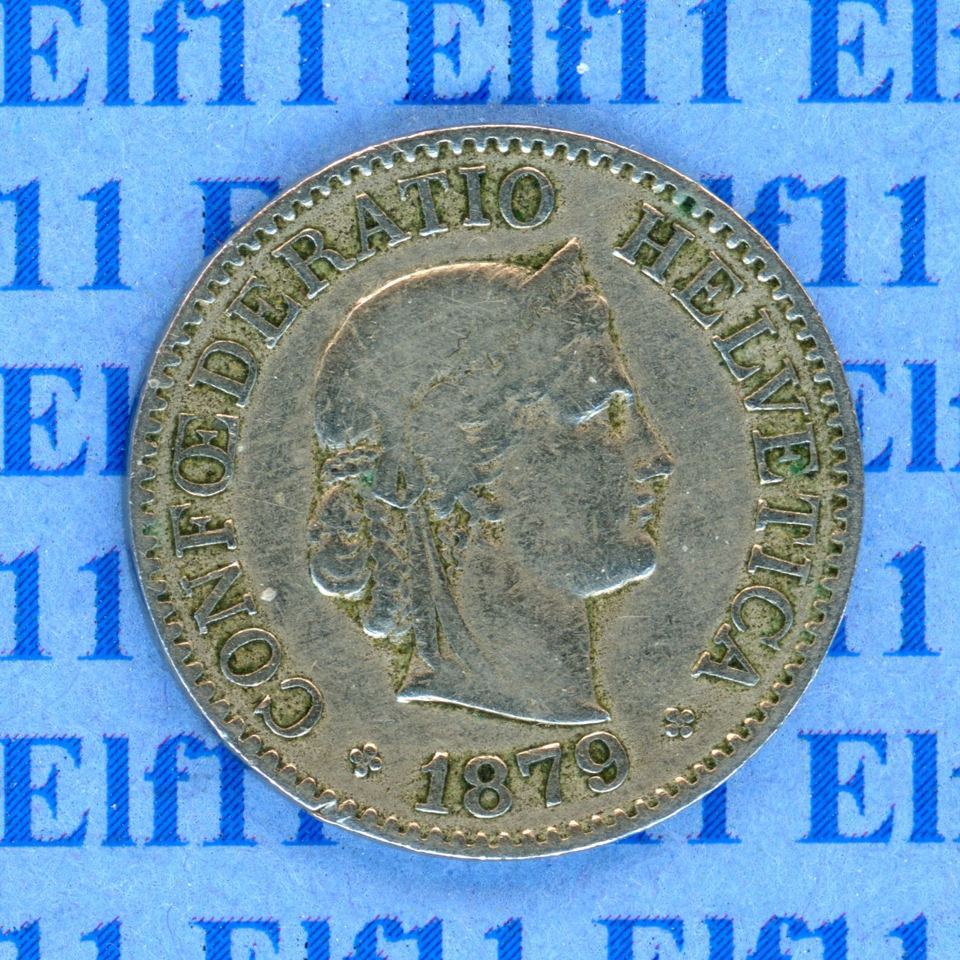 Tutti le monete: CHF___0.10 1879 s-ss 10 Rappen – Usato da Widnau venduto da Elf11