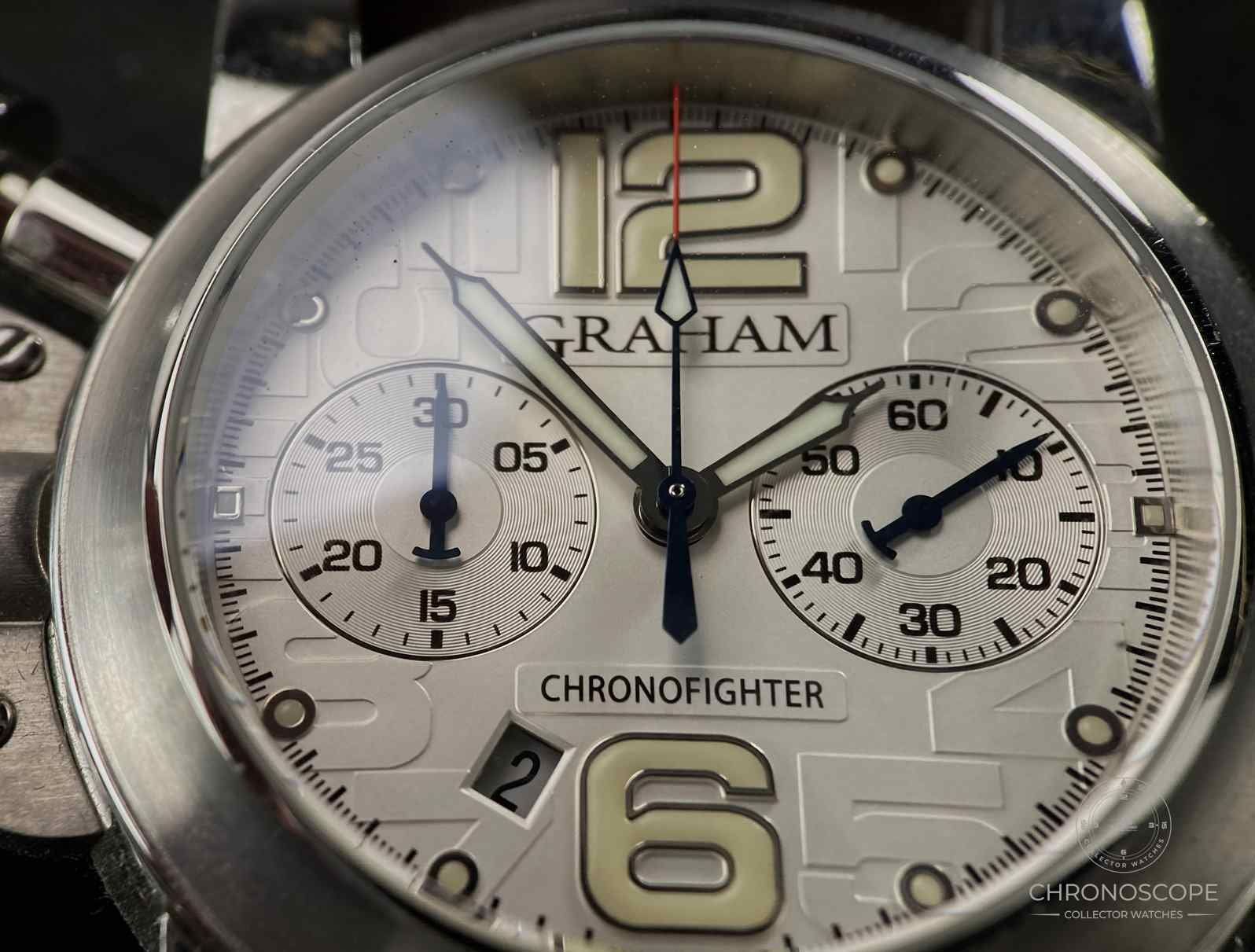 Graham Orologi: Graham Chronofighter Chronograph R.A.C Reference 2CRBS – Usato da Luzern venduto da ChronoScope6004 6