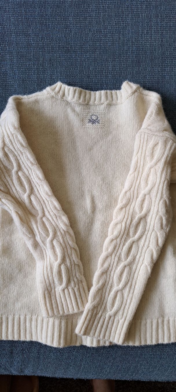 Benetton Maglioni & Felpe: Benetton Pullover cream M cable knit 130cm – Nuovo (secondo la descrizione) da Adliswil venduto da kar_fh9h 4