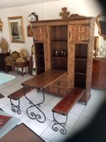 Massivholz Sekretärschrank Spanischer Stil