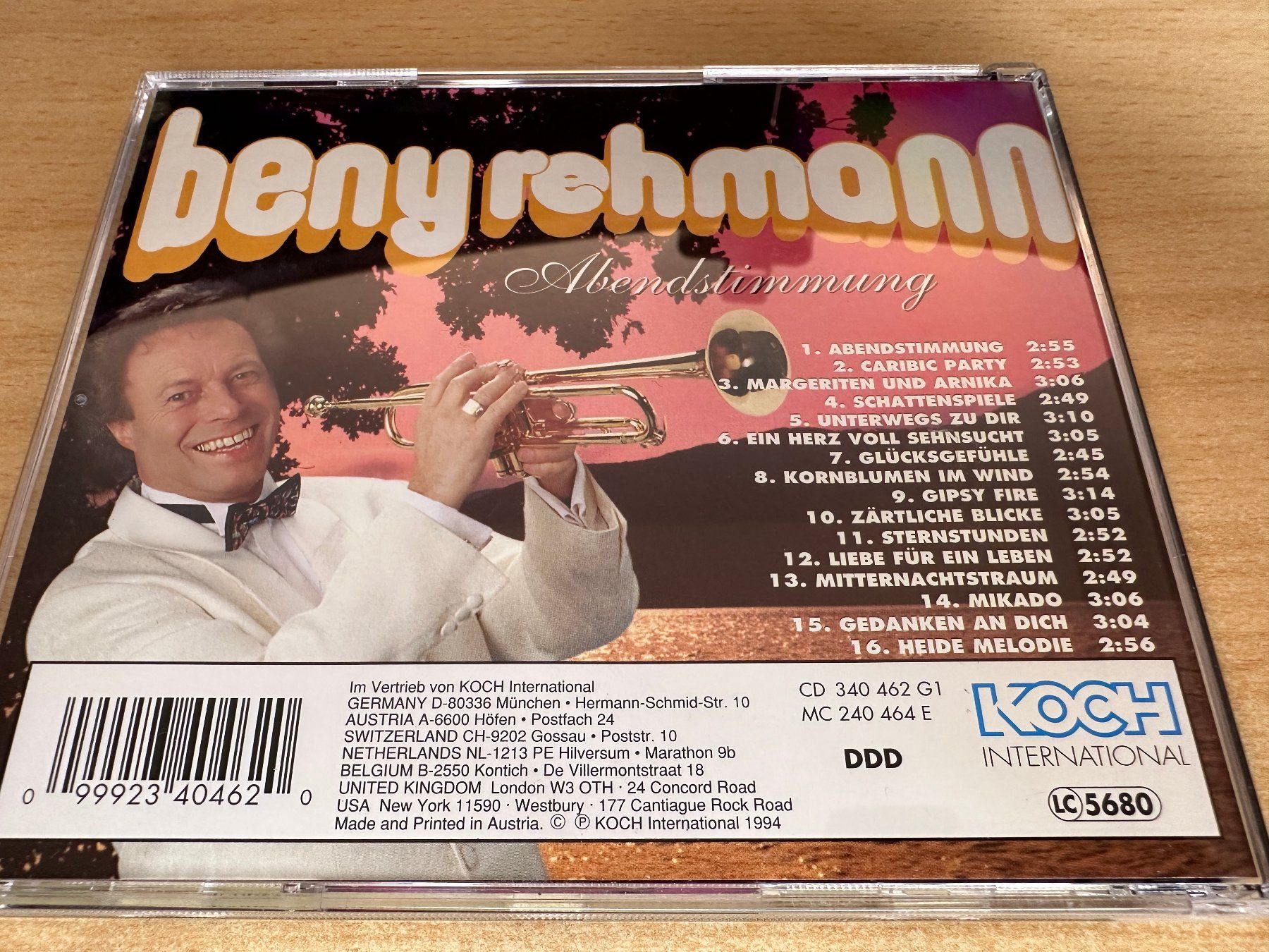 CD: E5 Beny Rehmann – Abendstimmung – Usato da Rikon im Tösstal venduto da Alpenmutz 1