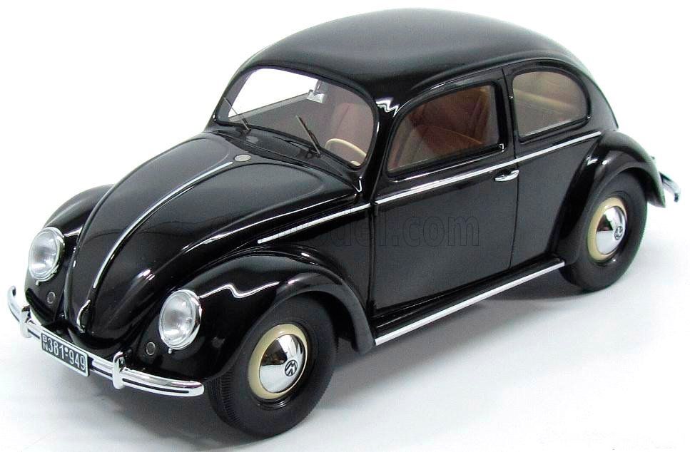 Minichamps Modellini d'auto: 1949 Volkswagen Käfer, Schwarz, 1:18 – Nuovo e nell'imballaggio originale da Lenk im Simmental venduto da trampeltier61