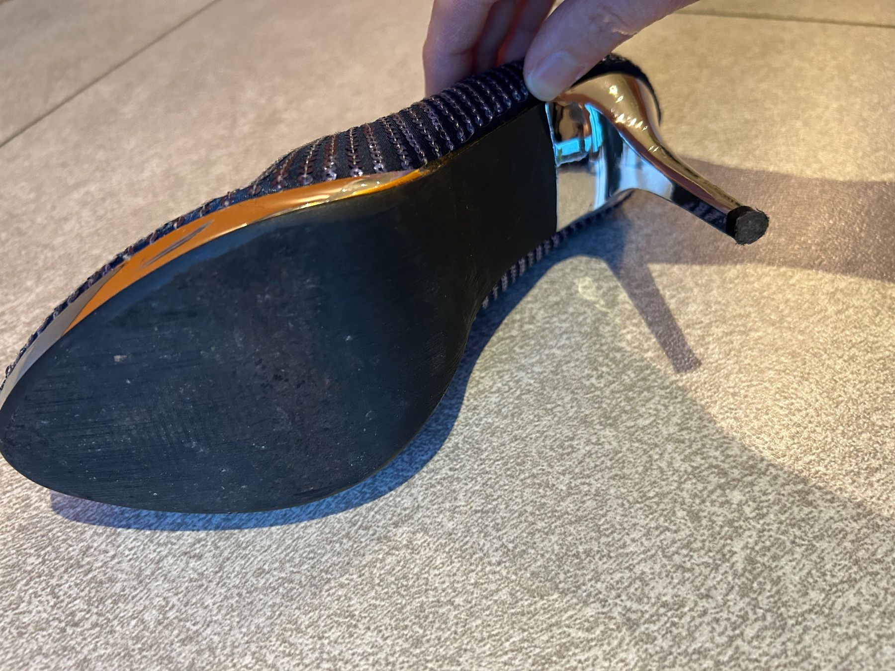 Damenschuhe: High Heels ZONE blau paillettes Gr. 37 – Neu (gemäss Beschreibung) aus Arbedo von nadia1973 5