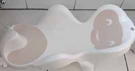 Baby Badedip Badewanne Sitz weiss beige gebraucht