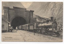 GOTTHARDBAHN Der grosse Tunnel bei Göschenen
