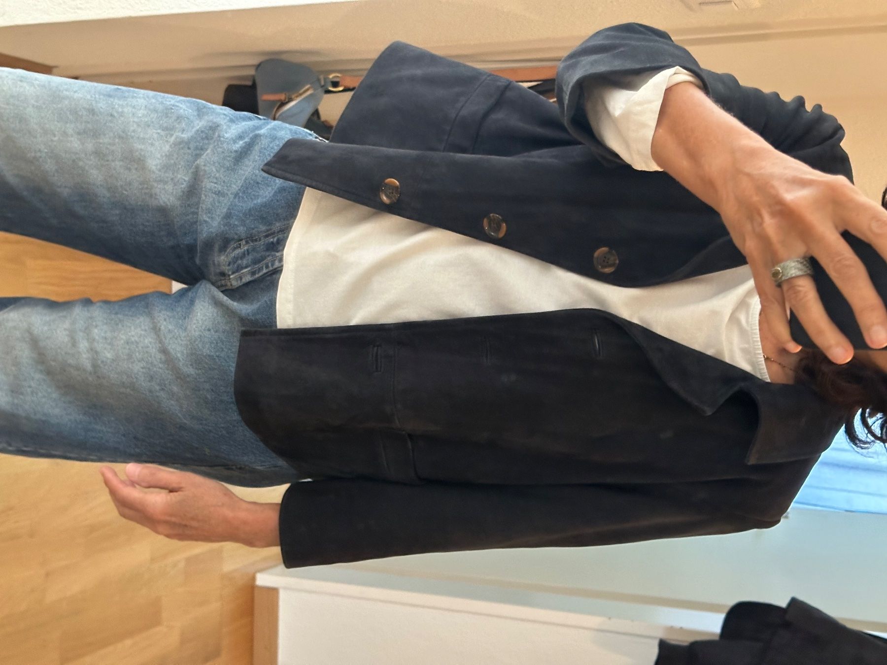 Gérard Darel Giacche: Lederjacke dunkelblau Gr38 – Usato da Rüschlikon venduto da 8942Oberrieden 9