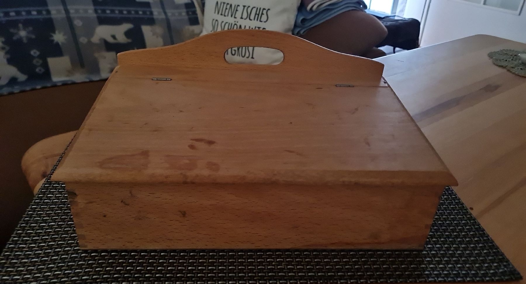 Transportkisten: Holz Korb Schuhputz Kischtli  – Gebraucht aus Münsingen von Cuci31