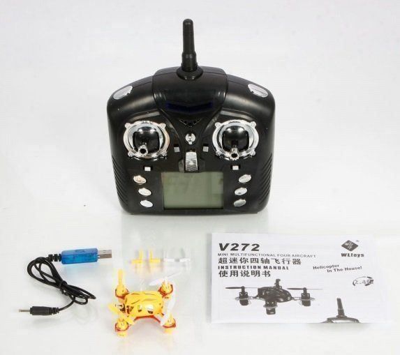 RC Modellbau: Quadrocopter Nano Quad V272, RTF-Set in gelb – Neu und originalverpackt aus Entlebuch von Hebu 3