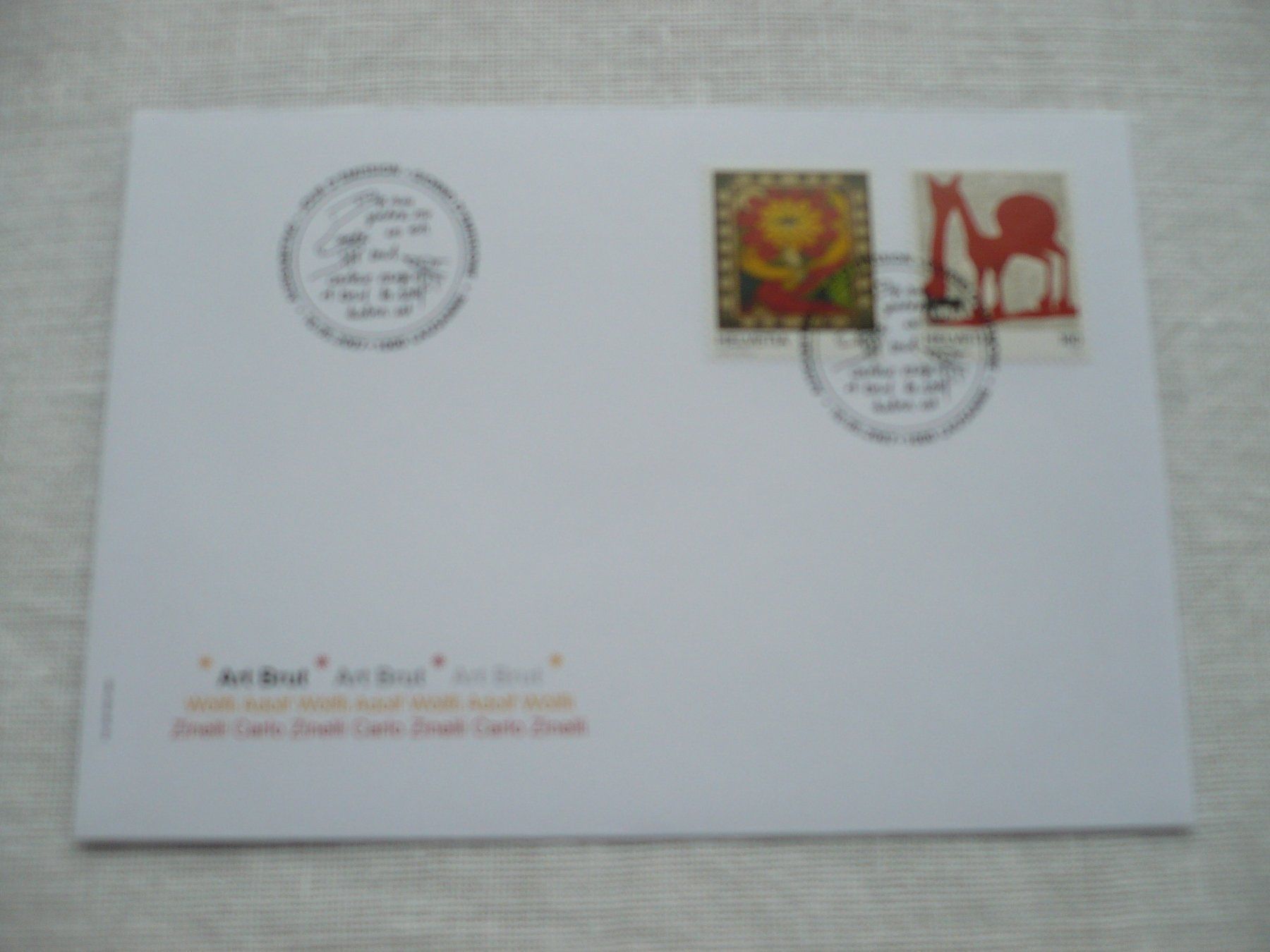 Tutti i francobolli: 2007 FDC Art Brut SBK 1233 - 1234 – Usato da Zürich venduto da saltandpepper008