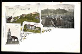 Schwarzenegg, Panorama, Kirche, Gasthof 