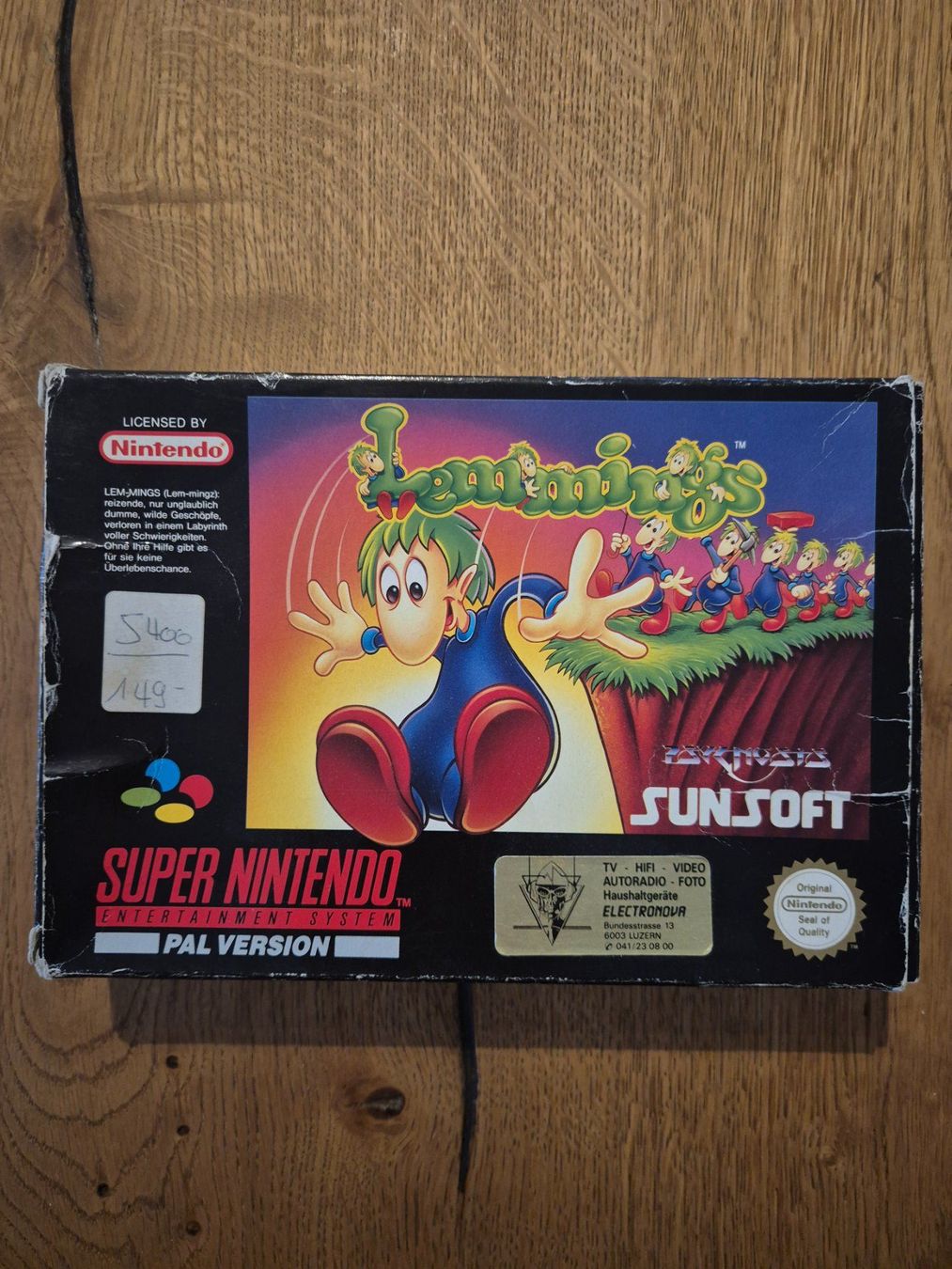 Nintendo Giochi: Lemmings OVP SNES – Usato da Pratteln venduto da RETRO1989