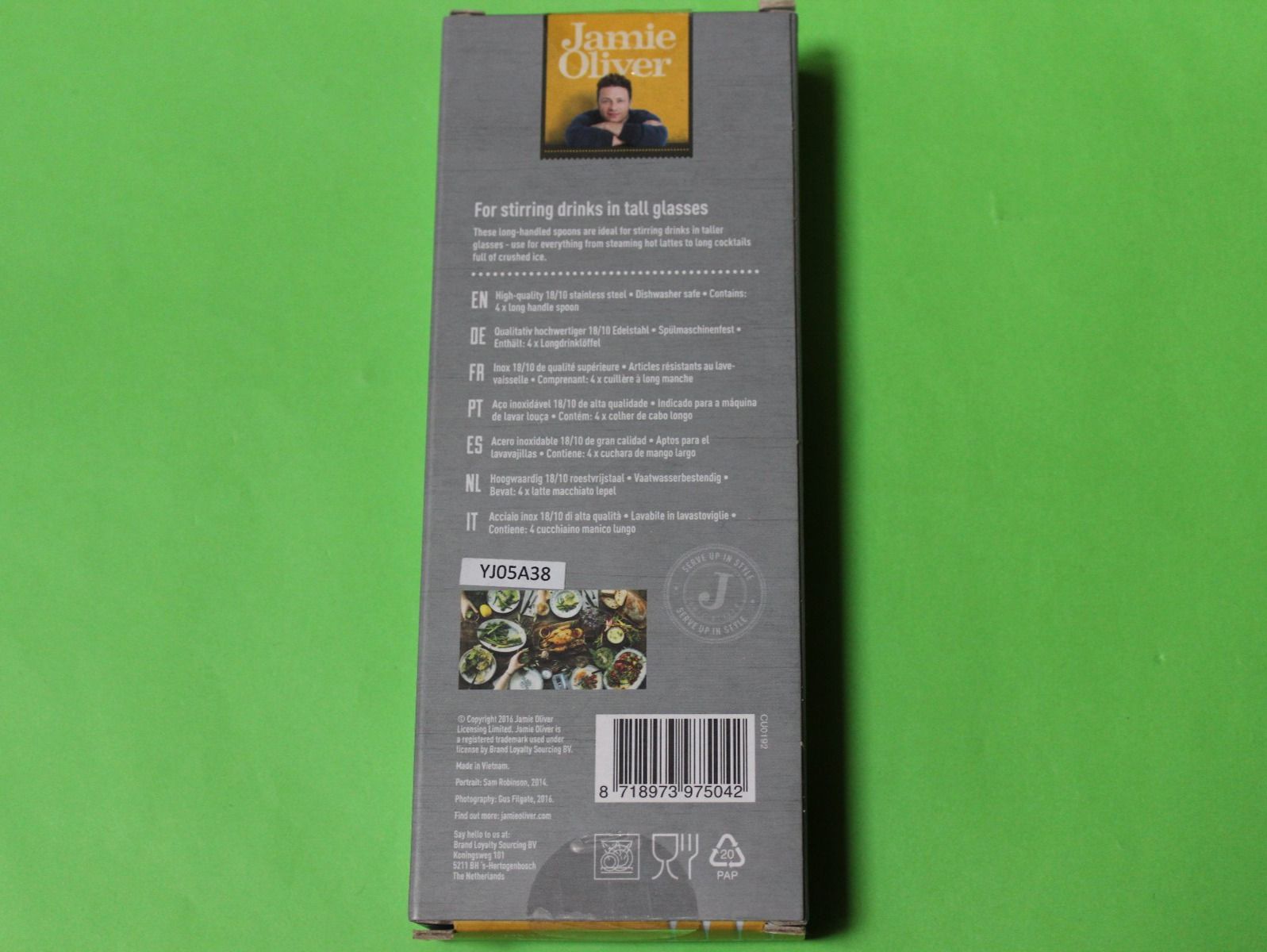 Löffel: 4 Longdrink-Löffel Jamie Oliver NEU+OVP – Neu und originalverpackt aus Tübach von JamesStone 2