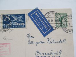 Luftpost  Deutschland-Schweiz