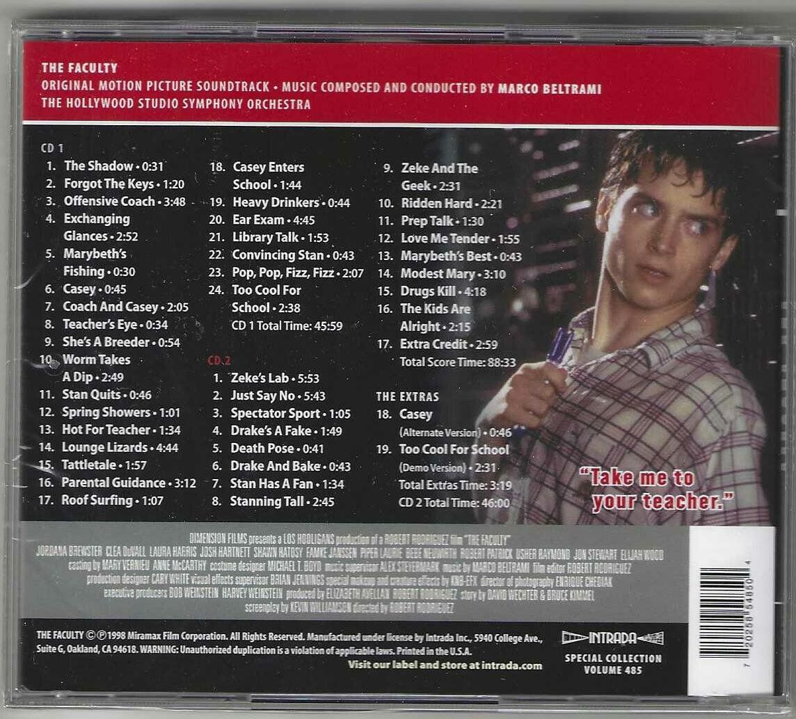 CD: Marco Beltrami - The Faculty - 2 X CD - Neue – Nuovo e nell'imballaggio originale da Genève venduto da CDLPBookS 1