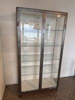 1960s Industrial Steel Medical Cabinet 