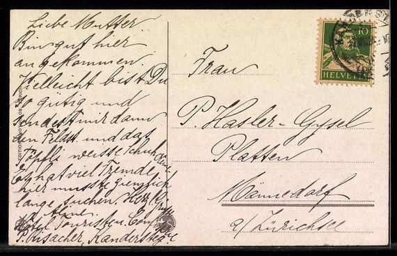 Cartes postales: AK Kandersteg, Lötschbergbahn im Bahnhof – D'occasion à Berlin par bartko-reher 1