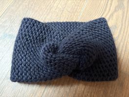Warme Hallhuber Stirnband, Dunkelblau, für den Winter!