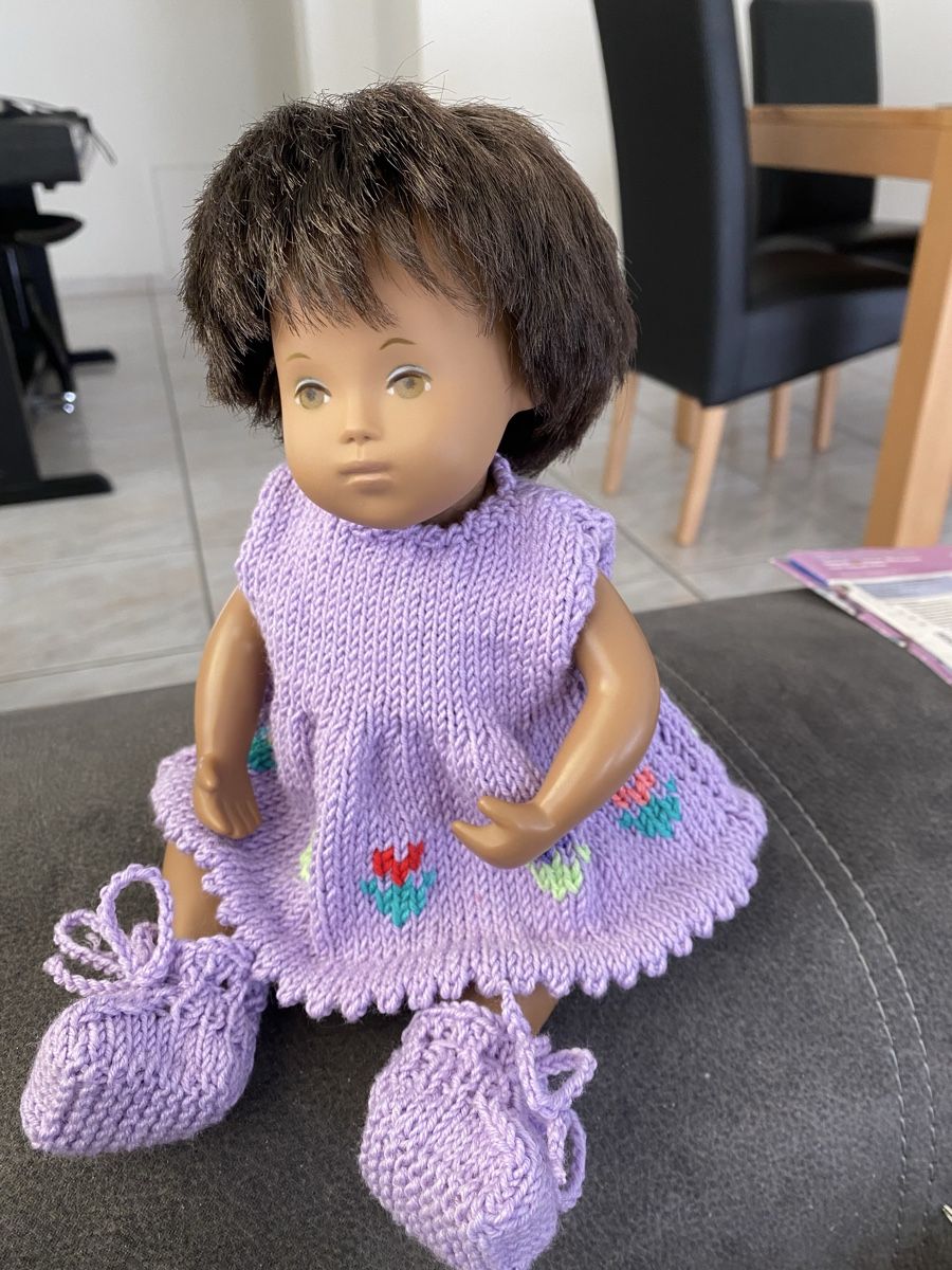 Sasha Morgenthaler Puppen: Garnitur Sasha Baby 30cm – Neu und originalverpackt aus Roggwil TG von Strick-Fee 2