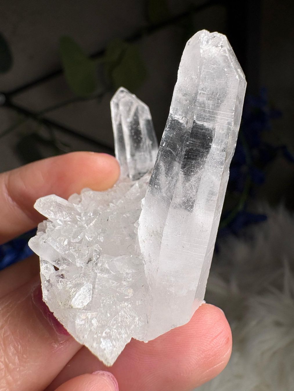 Minerali & Pietre curative: Kolumbianischer Lemurian-Quarz-Cluster – Nuovo (secondo la descrizione) da Neuheim venduto da m.hald 5