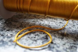 Polyester  Schmuck Band   Für Anhänger Gold  pro  1m