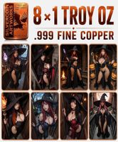 8 x 1 OZ Artworks Kupfer Sammler-Barren