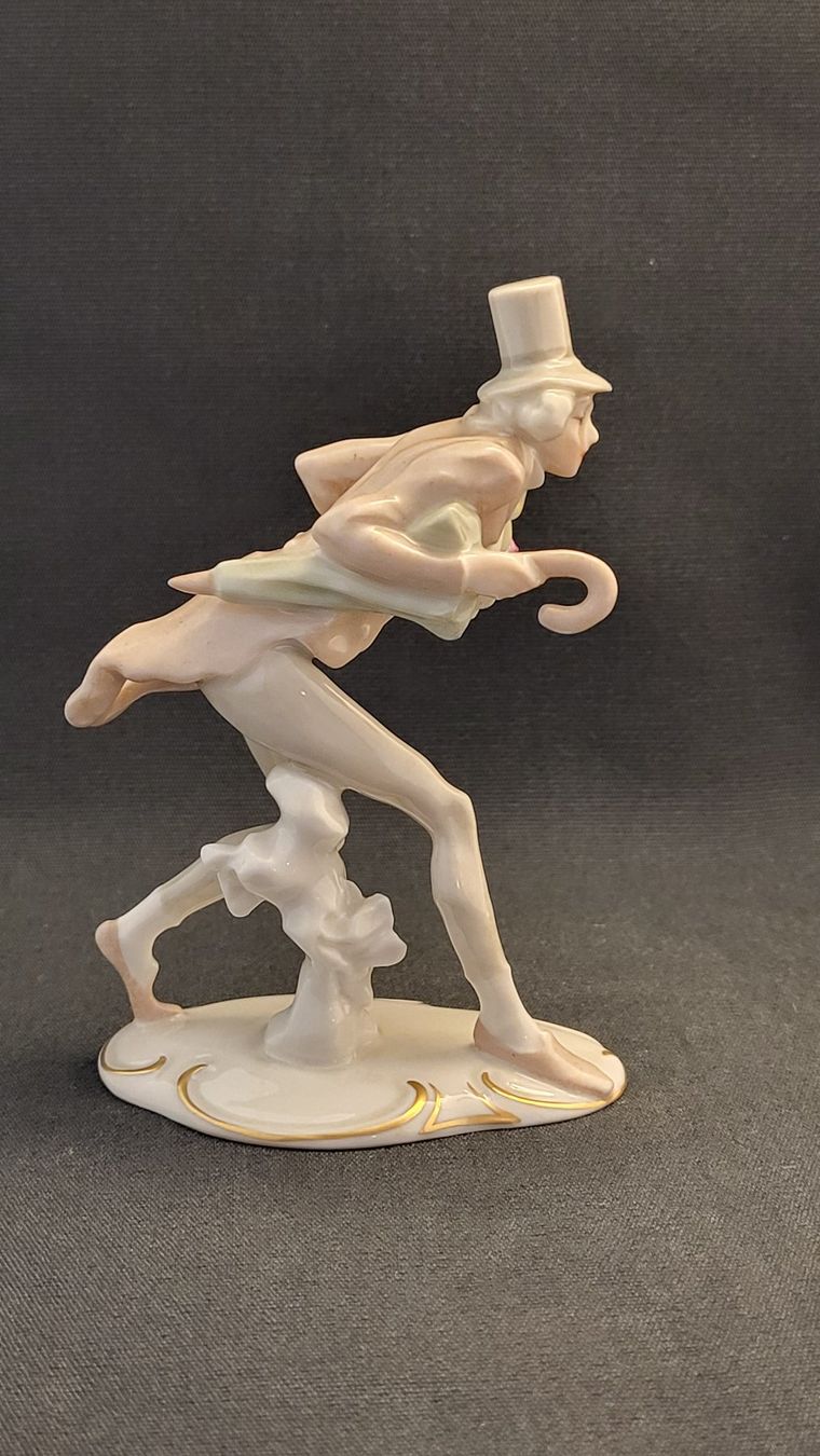 Hutschenreuther Statuette: Hutschenreuther-Figur GRATULANT – Usato da Basel venduto da spinne02 4
