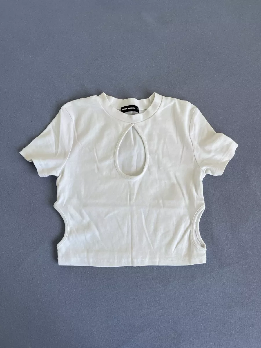 Tally Weijl Top: Haut blanc – Usato da Genève venduto da giulia_almnn