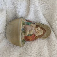 Weihwasserbecken Engel Madonna Wandnische Vintage Rarität...
