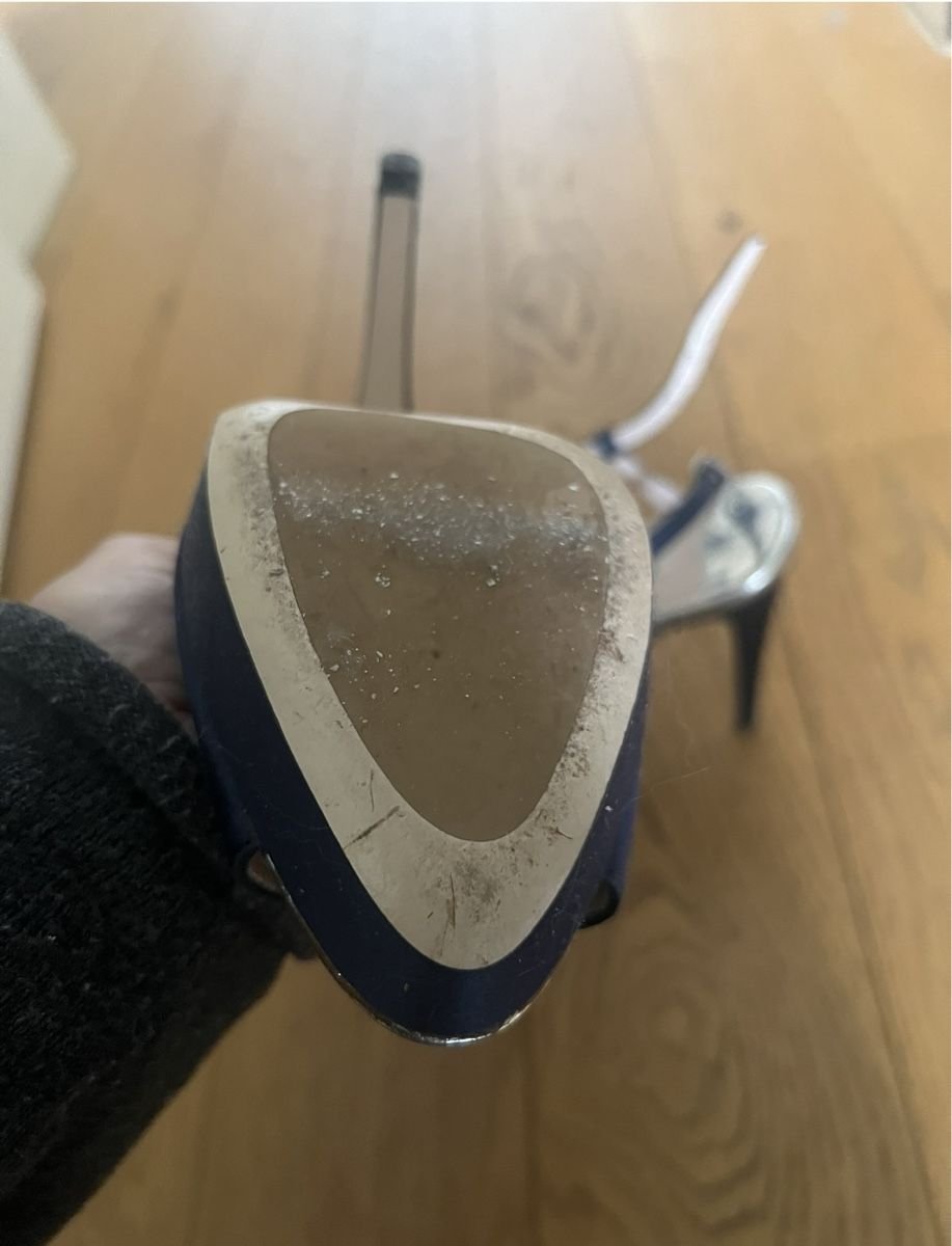 Miu Miu Damenschuhe: Miu Miu Satin Sandalen Crystal – Gebraucht aus Horgen von susu6969 5
